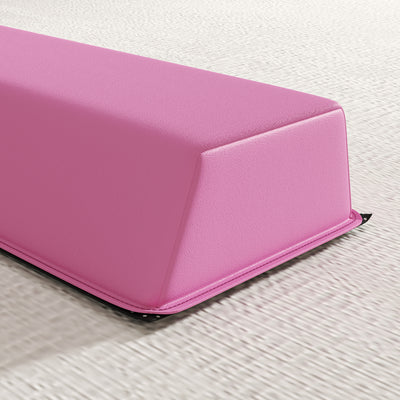 SPORTNOW 7.7ft Folding Gymnastics Beam, Floor Balance Beam for Kids with Anti-Slip Base, Gymnastics Equipment for Home, Pink 
