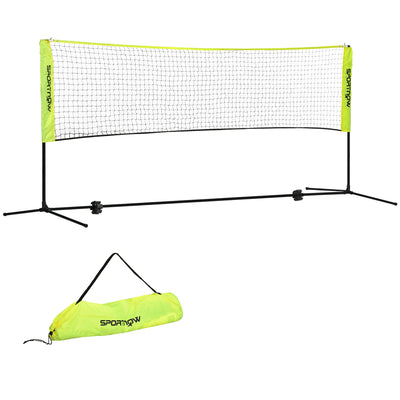 SPORTNOW 3m Badminton Net, Height Adjustable Outdoor Sports Net, with Carry Bag, for Tennis, Pickleball, Volleyball 