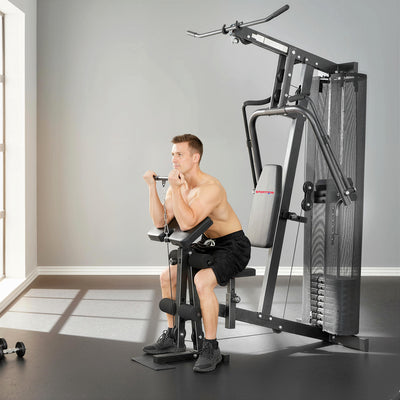 SPORTNOW Multi Gym with Adjustable Seat and Back, All in One Home Gym Machine with 45kg Weight Stack for Full Body Strength Training 