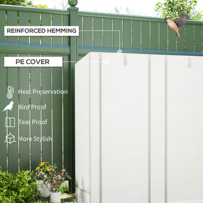 Outsunny Three-Tier Mini Greenhouse - White 