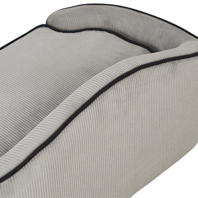 PawHut Dog Sofa for XS and S Size Dogs, Pet Chair Bed with Soft Cushion, Cat Sofa  Couch with Washable Cover, Wooden Frame, 66.5 x 45 x 35.5 cm, Grey 