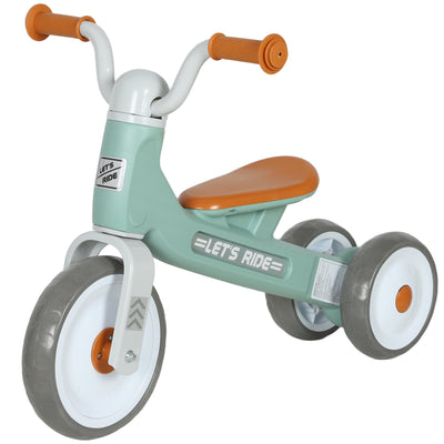 AIYAPLAY Toddler Balance Bike with No Pedal, 3 Silence Wheels for 12-36 Months Boys and Girls, Indoor Outdoor, Green 