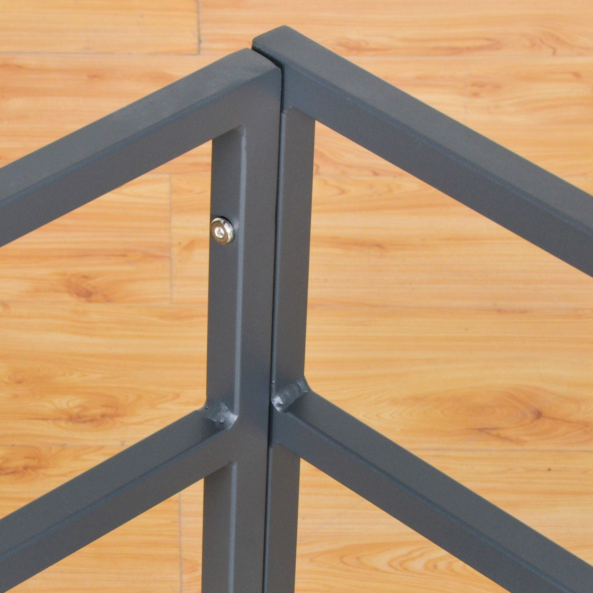 Outsunny 5 Piece Garden Aluminium Conversation Sofa Set Patio Furniture Set Outdoor 2 Sofas 2 Footstools End Table with Cushions 