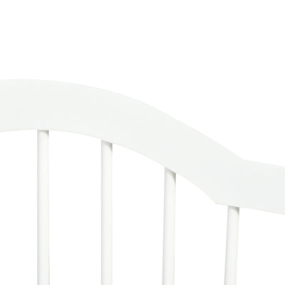 PawHut 3 Panels Dog Gate w/ Support Feet Fence Safety Barrier Freestanding Wood White 
