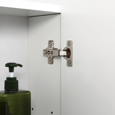 kleankin Wall Mounted Mirror Cabinet - White 