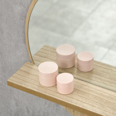 kleankin 45cm Round Home Mirror, with Shelf - Natural Wood Effect 