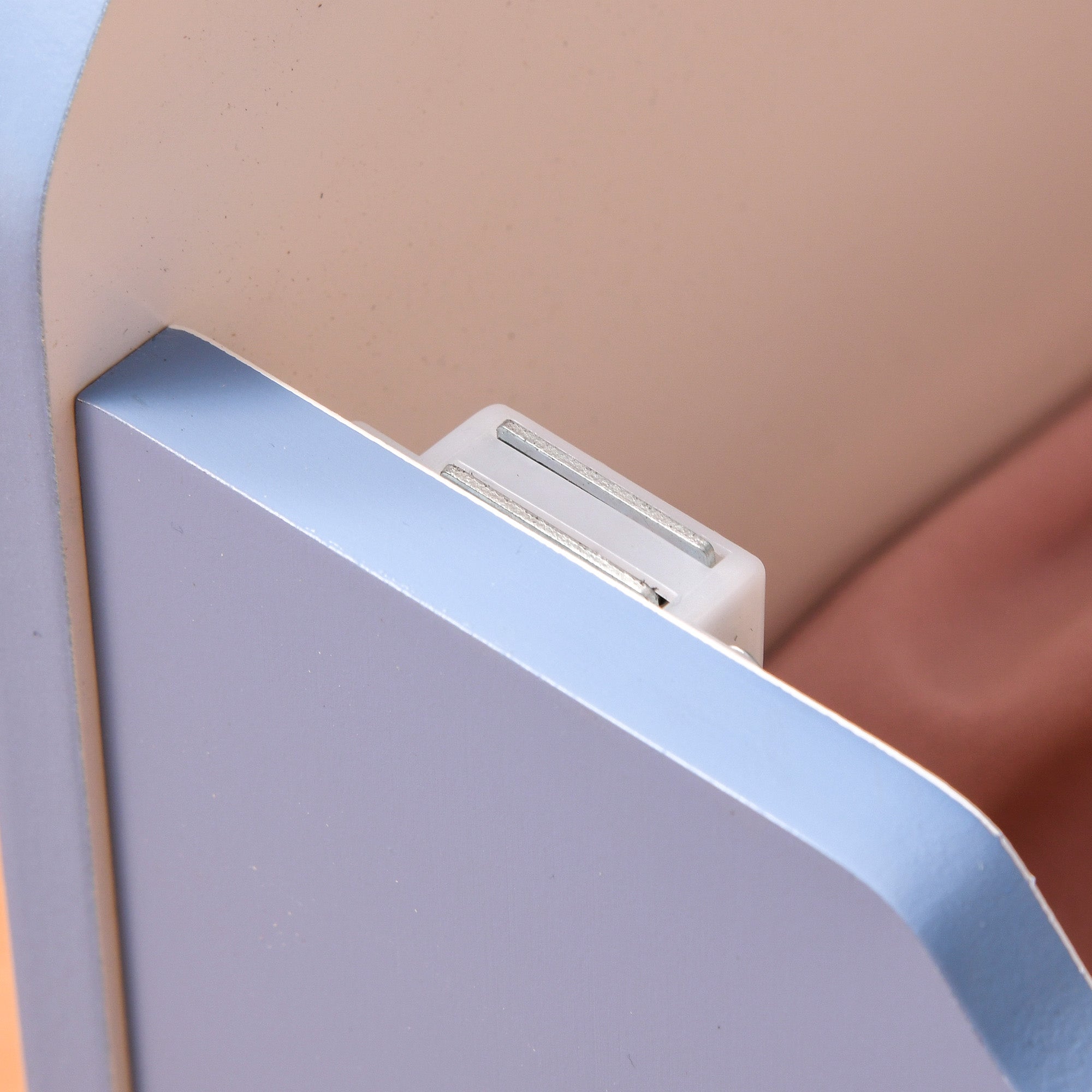 HOMCOM Kids Wooden Toy Box Children Storage Chest Bench Organiser Safety Hinge Bedroom Playroom Furniture Blue 