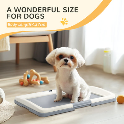 PawHut Dog Toilet Tray for Training Dogs, Dog Litter Tray for Indoor, Outdoor, 63 x 49 x 6cm 