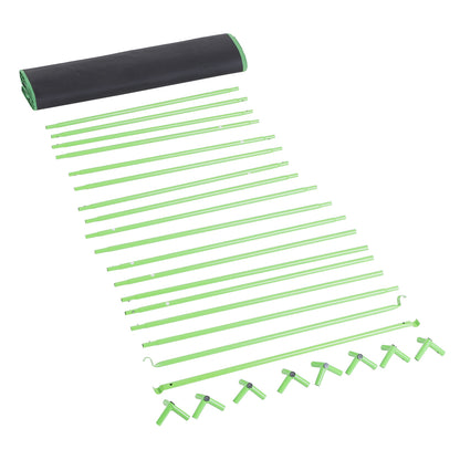 Outsunny Grow Tent Reflective Mylar Hydroponic with Adjustable Vents and Floor Tray for Indoor Plant Growing, 80 x 80 x 160 cm (31.5" x 31.5" x 63") 