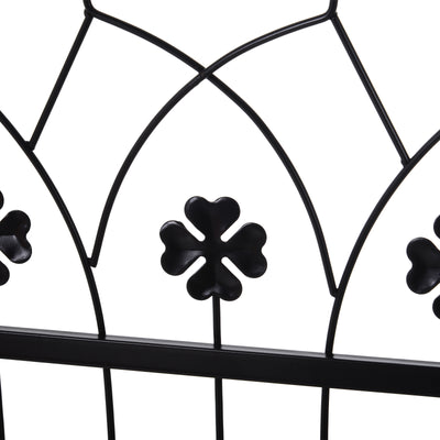 Outsunny Garden Outdoor Entrance Arch with Door Outdoor Patio Decoration for Rose Trellis Arbour Climbing Plant 131L x 49W x 200Hcm 