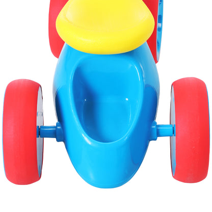 HOMCOM Baby Balance Bike Toddler Training Walker Smooth Rubber Wheels Ride on Toy Storage Bin Gift for Boys Girls Blue Red 