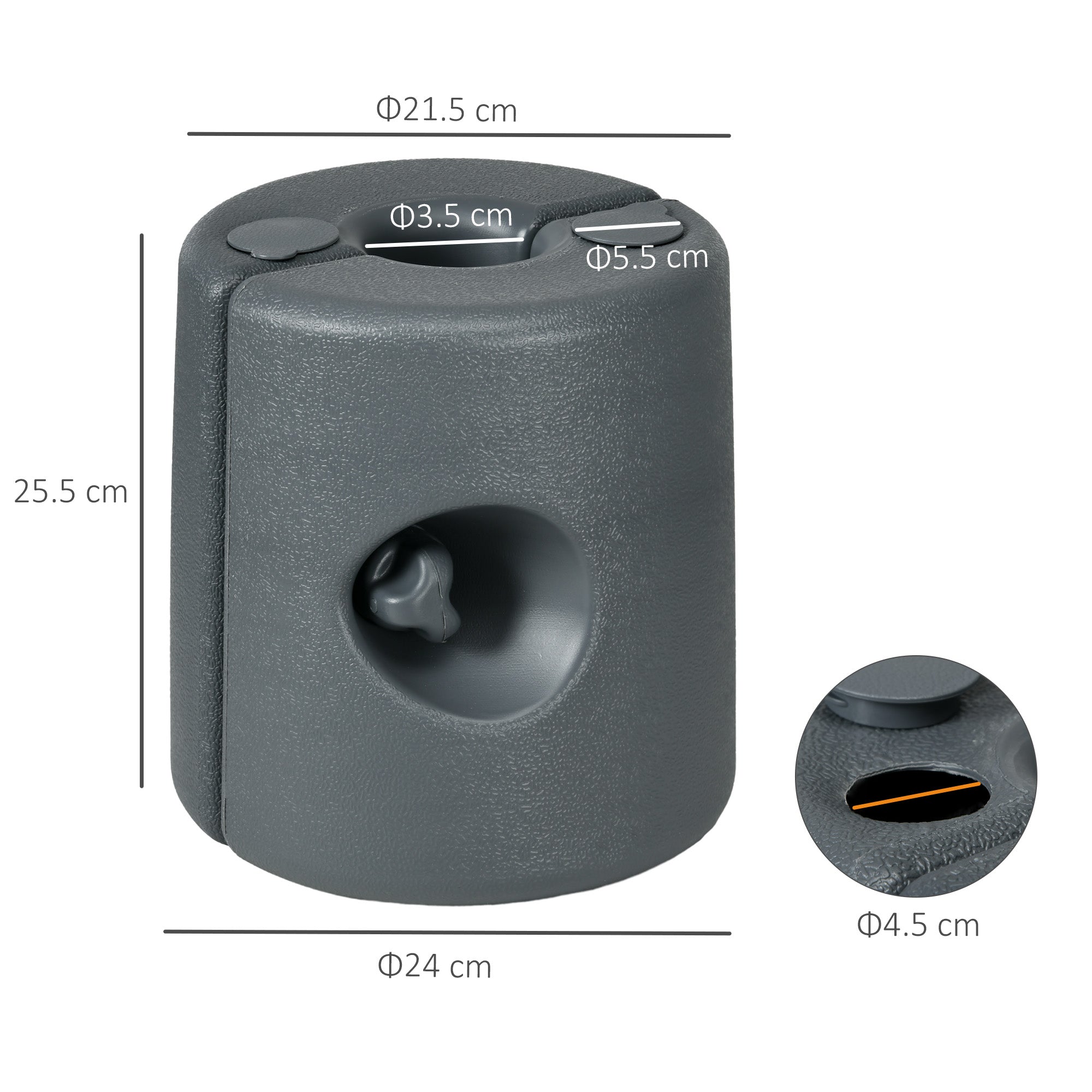 Outsunny HDPE Tent Weights Set of 4, Canopy Weights, Fill with Water or Sand, 48KG 
