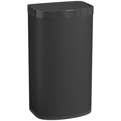 HOMCOM 55L Sensor Bin with Soft-Close Lid, Automatic Touchless Motion Sensor Kitchen Bin with Fingerprint Resistant Stainless Steel for Hygienic Gyms, Home Office Use, Black