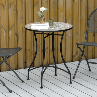 Outsunny \'ce\'a660cm Mosaic Outdoor Patio Table - Green 