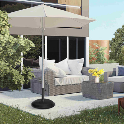 Outsunny Heavy Duty Cement Parasol Base 20kg Round Patio Umbrella Stand Garden Outdoor Shade Holder 