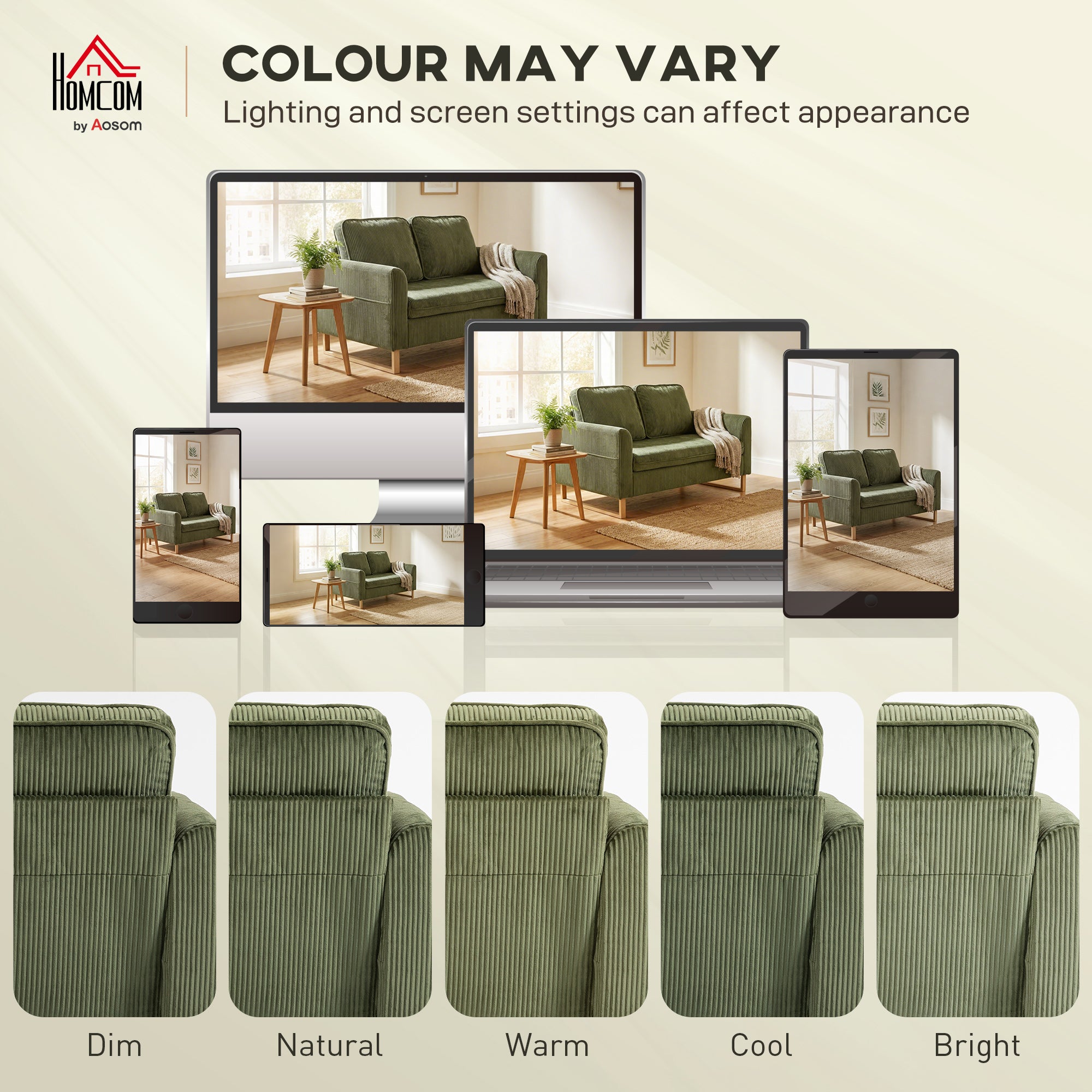 HOMCOM 2 Seater Sofa, 140 cm Loveseat Sofa with Spring Cushions, Metal Legs, 2 Pillows, Dark Green 