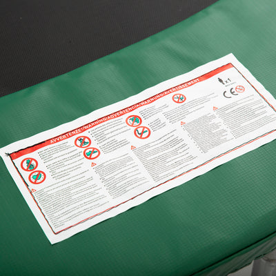 HOMCOM Trampoline Safety Pad, 8 ft-Green