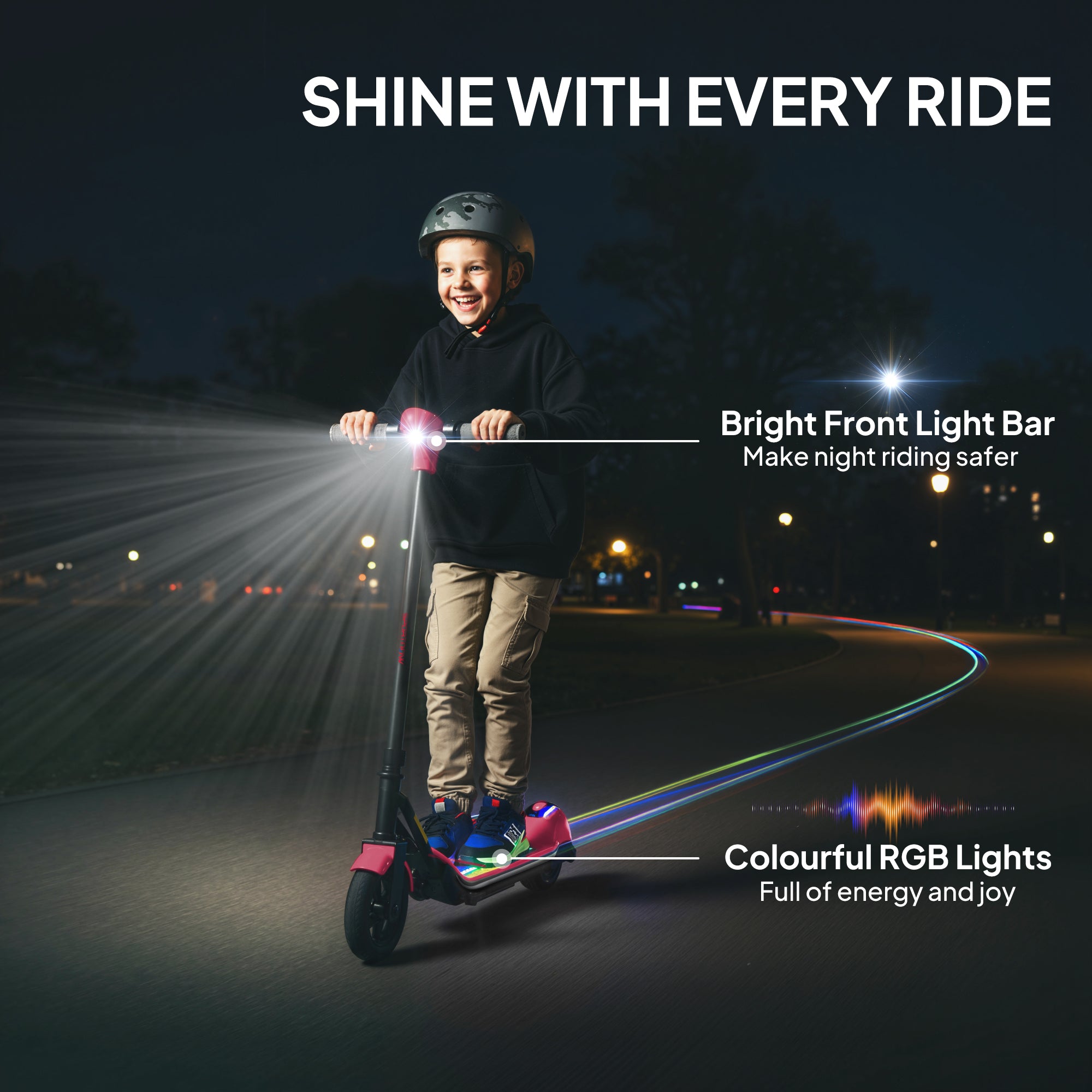 SPORTNOW Electric Scooter for Kids, with LED Display, Pink 