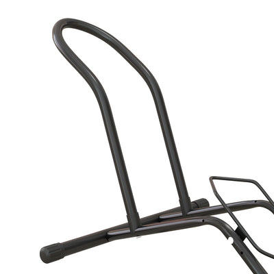 SPORTNOW Portable Bike Floor Stand, Freestanding Bike Rack for 16"-29" Kid's/Mountain/Road Bikes Home Garages Use 