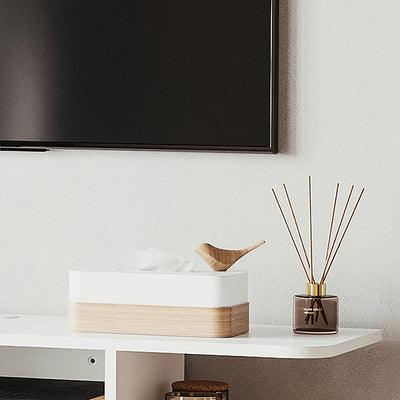 HOMCOM Floating TV Unit Stand for TVs up to 40", Wall Mounted Media Console with Storage Shelf, Entertainment Center, White 