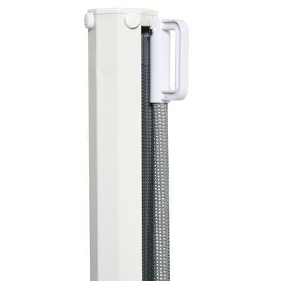 PawHut Retractable Safety Gate, Dog Pet Barrier, Folding Protector, for Home, Doorway, Stairs, 82.5H x 115Lcm - Grey 