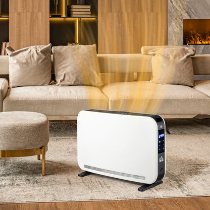 HOMCOM Three-Mode Modern Slimline Heater, 7-35\'e2\'84\'83 Temperature