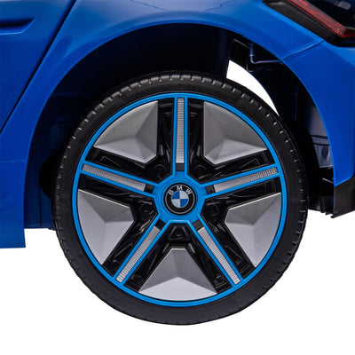 HOMCOM BMW i4 Licensed 12V Kids Electric Ride-On Car, Blue 