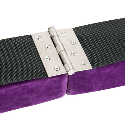HOMCOM 2.1M 7FT Gymnastics Folding Balance Beam Home Gym Training Exercise Sports - Purple 