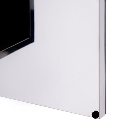 HOMCOM Stainless Steel Wall-mounted Bathroom Mirror Storage Cabinet 300mm (W) 