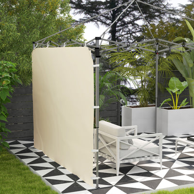 Outsunny 195 x 295cm Replacement Gazebo Sidewall - Beige 