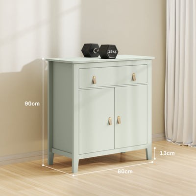 HOMCOM Farmhouse Style Sideboard - Light Green 