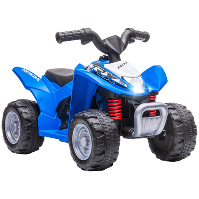AIYAPLAY Honda Licensed Kids Electric Quad Bike, 6V ATV Ride On for Ages 1.5-3 Years, Blue 