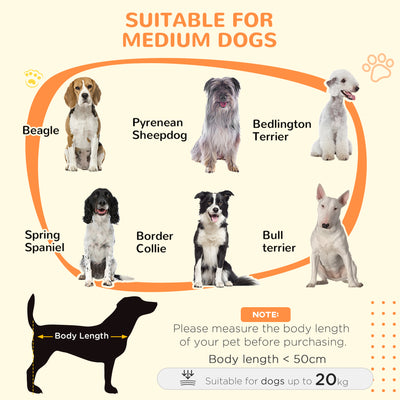 PawHut 80cm Dog Crate Furniture with Removable Cushion for Large Dogs- Grey 