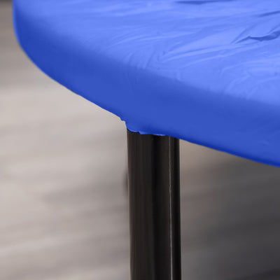 HOMCOM 32" Mini Fitness Trampoline Home Gym Yoga Exercise Rebounder Indoor Outdoor Jumper with Safety Pad, Support Up to 100 KG, Blue and Black 
