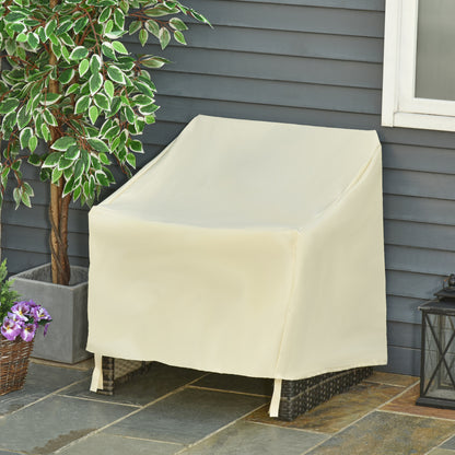 Outsunny 600D Oxford Cloth Furniture Cover Single Chair Garden Patio Outdoor Protector Waterproof 68x87x44-77cm 