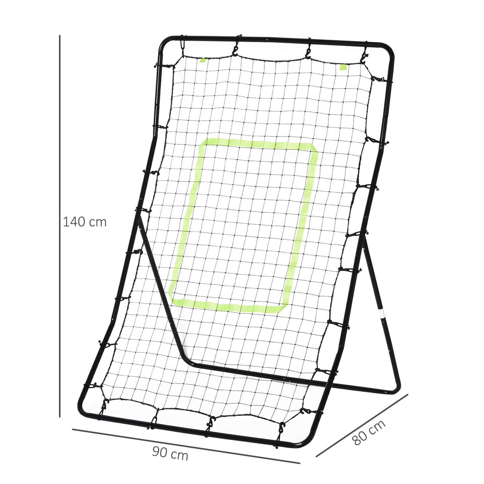 HOMCOM Rebounder Net Playback Game Spot Target Ball Rebounders Training Equipment Play Teaching 