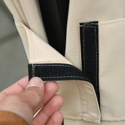 Outsunny 4 Pack Replacement Gazebo Curtains Privacy Panel for Most 3 x 4m Gazebo Canopy Pavillion Outdoor Shelter Sidewalls Accessories Beige 