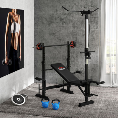 SPORTNOW 20kg Adjustable Barbell Weights Set for Home Gym, Strength Training 