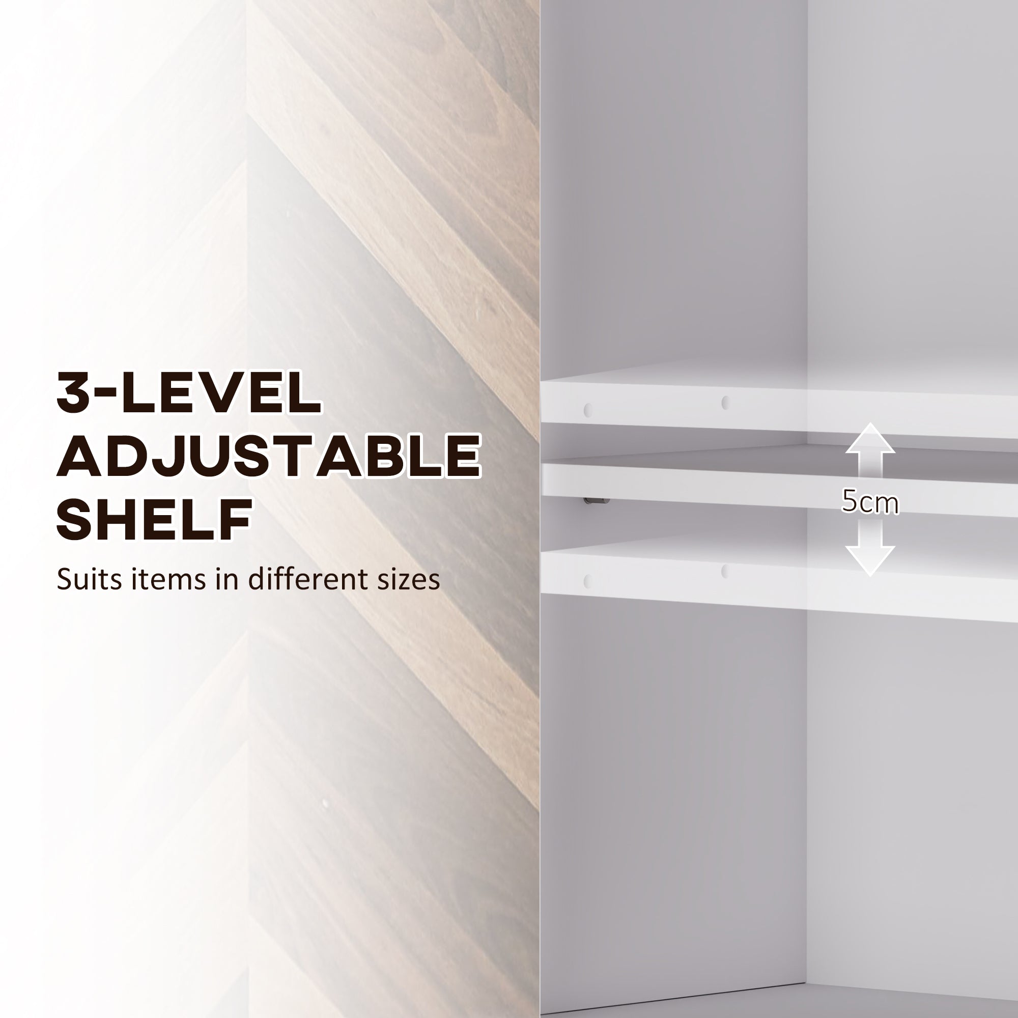 HOMCOM Bathroom Cabinet Wall Mounted, Bathroom Wall Cabinet Medicine Cabinet with 2 Doors, Adjustable Shelf, Walnut 