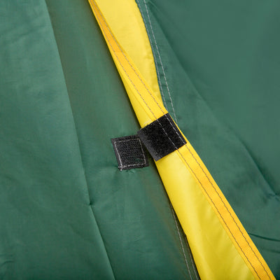 Outsunny Dome Tent for 2 Person Camping Tent with Large Windows, Waterproof Green and Yellow 
