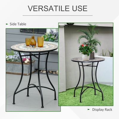 Outsunny \'ce\'a660cm Mosaic Outdoor Patio Table - Green 
