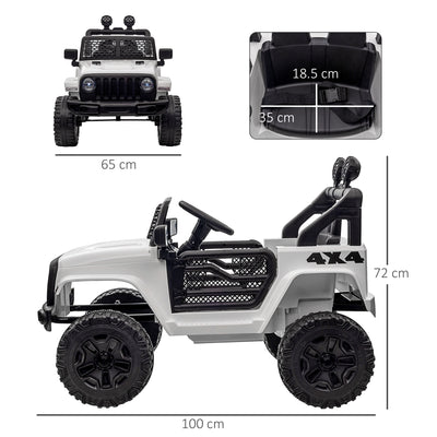 HOMCOM 12V Kids Electric Ride On Car Truck Toy SUV with Remote Control for 3-6 Yrs 