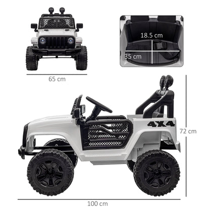 HOMCOM 12V Kids Electric Ride On Car Truck Toy SUV with Remote Control for 3-6 Yrs 