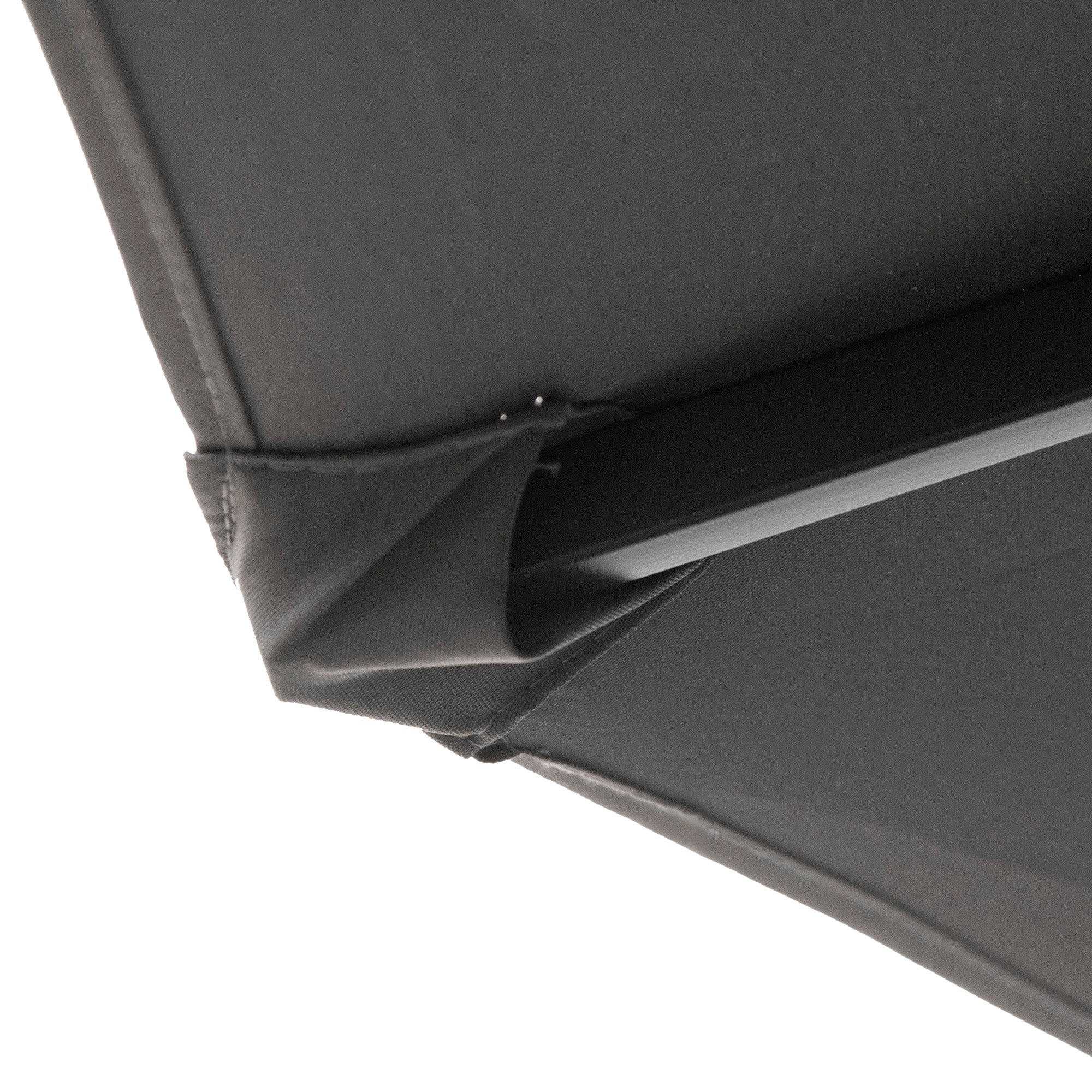 Outsunny 4.6M Sun Umbrella Canopy Double-sided Crank Sun Shade w/ Cross Base Grey 