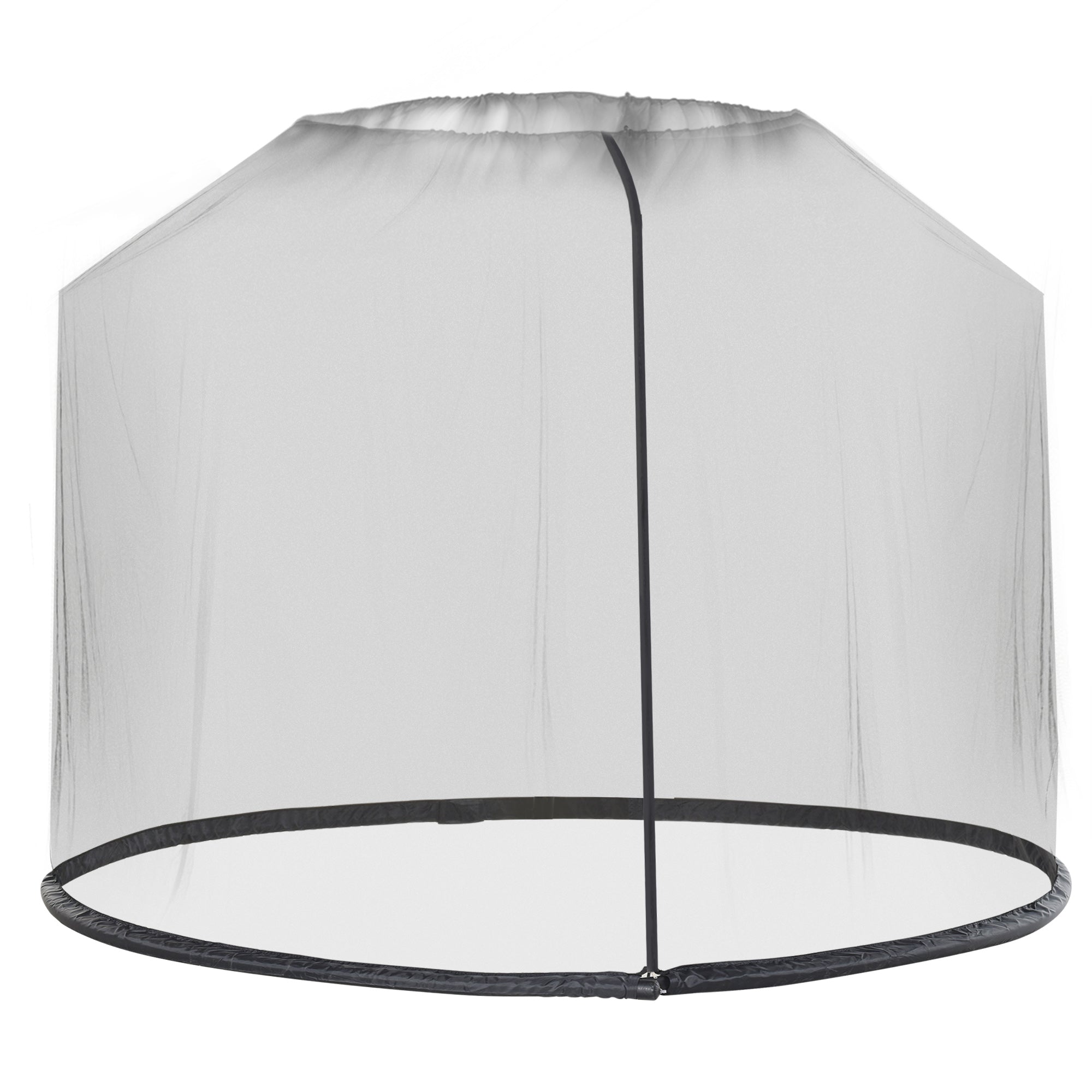 Outsunny 2.3m Umbrella Table Screen Outdoor Patio Cover Mosquito Insect Net Zipped Door 
