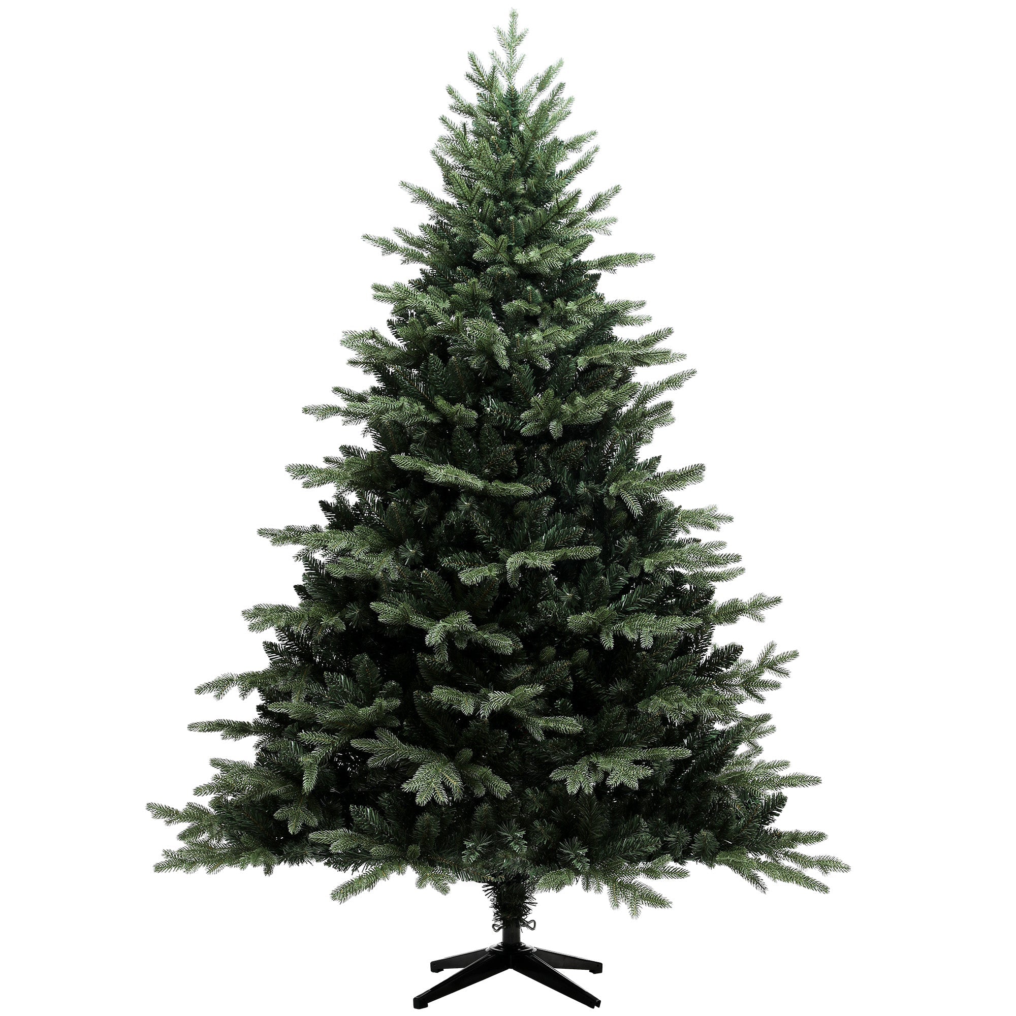 HOMCOM 7ft Artificial Spruce Christmas Tree - Green 