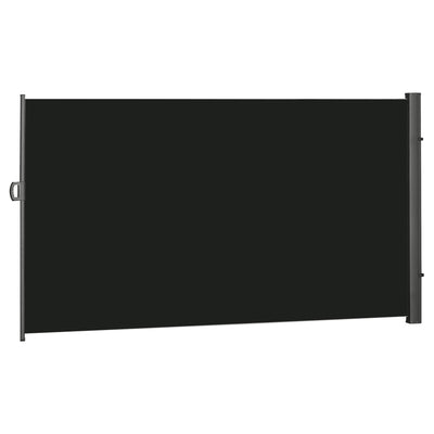 Outsunny Retractable Sun Side Awning Screen Fence Patio Garden Wall Balcony Screening Panel Outdoor Blind Privacy Divider (3x2M, Black) 