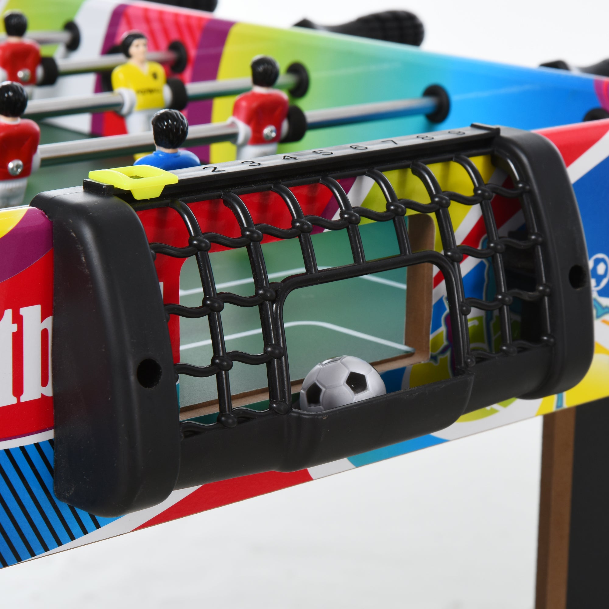 HOMCOM 2.8FT Football Foosball Gaming Table Soccer For Kids Indoor Play Fun Sports Game 