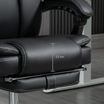 Vinsetto Six Point Vibrating Massage Office Chair - Black 
