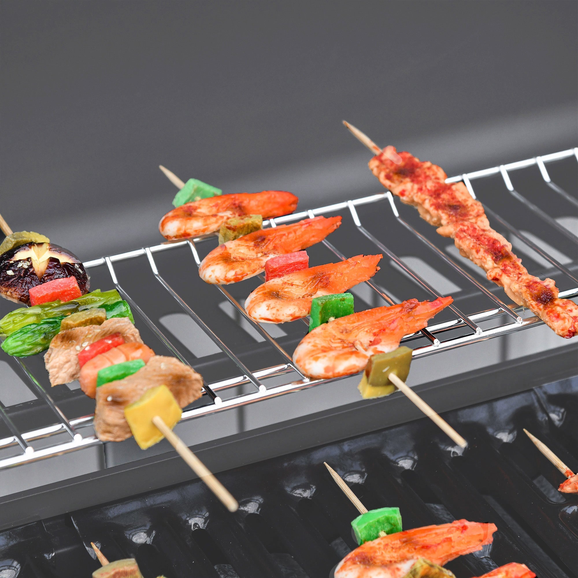 Outsunny Seven-Burner Gas BBQ Grill - Grey 